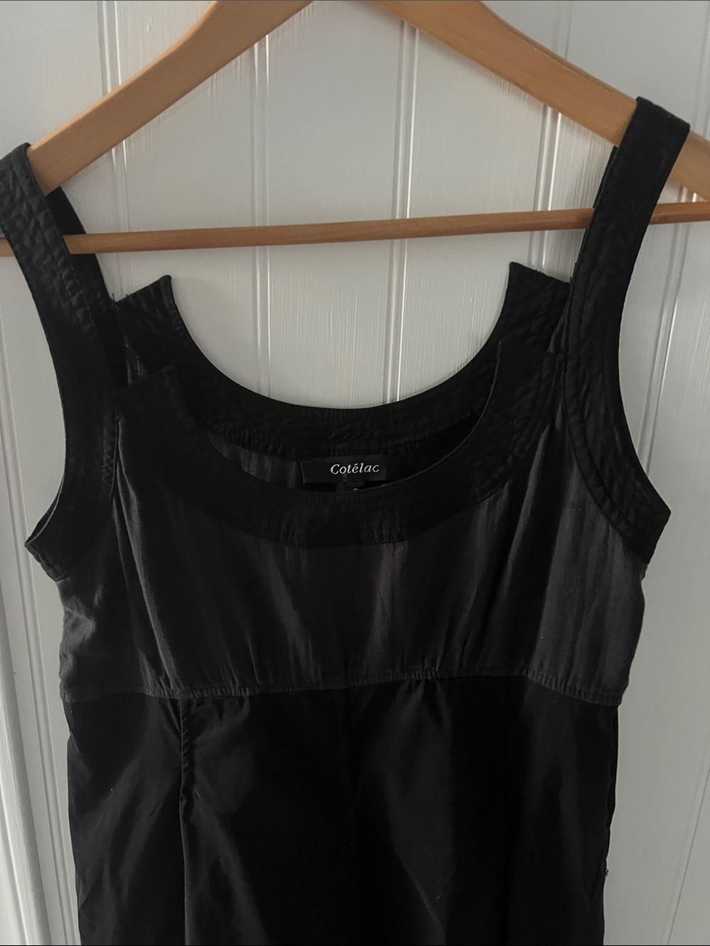 Cotélac Black Strapless-Style Dress